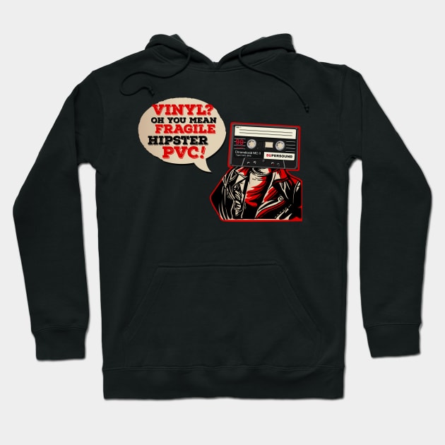 Cassette Head Rebel Hoodie by chilangopride